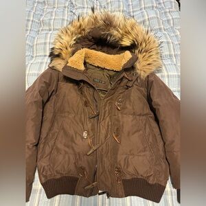 Corneliani Brown Jacket with Cream Lining